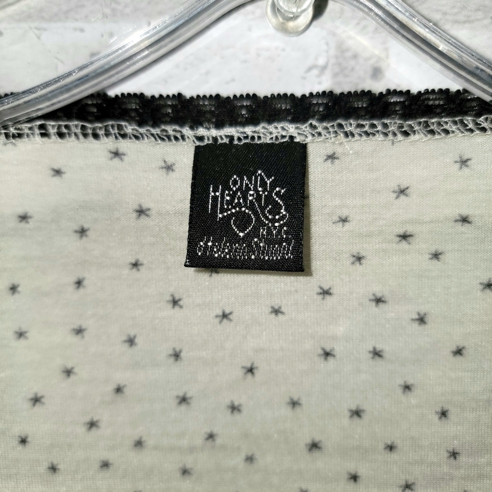 Anthropologie Only Hearts Star Gazer Feminine silky lined sheer dress - Picture 9 of 9